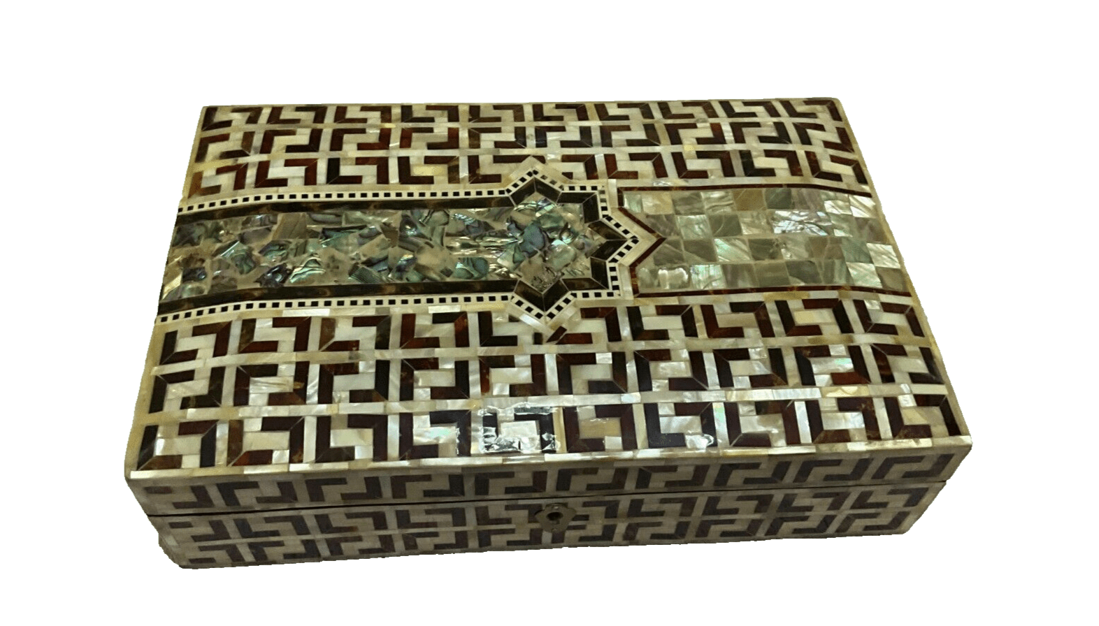 Handmade Wooden Jewelry Box Wood Trinket Storage Wood Box Mother of Pearl Inlay - Laila Hand Made Gifts