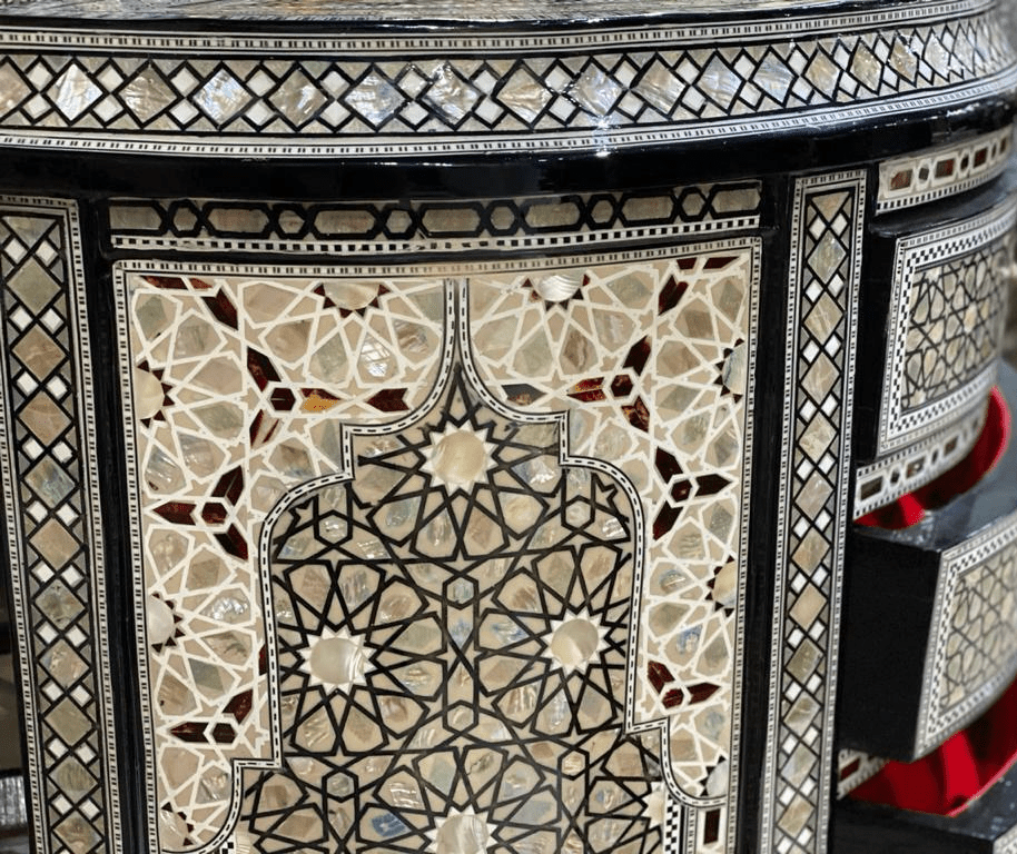 Handmade, Antique Style, Curving Wood Sideboard, Home Decore, Wooden Sideboard - Laila Hand Made Gifts