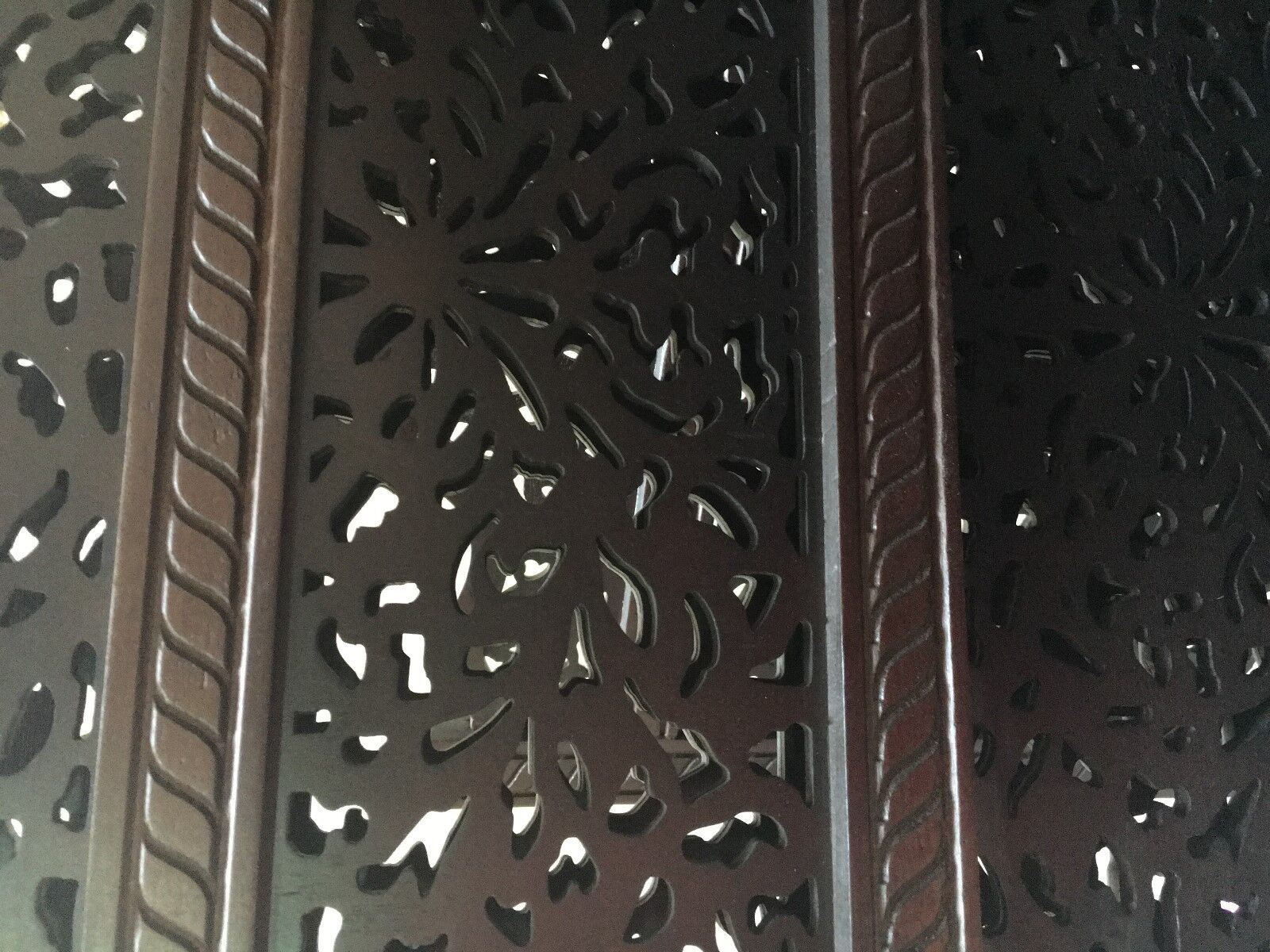 4 Panel Folding Wooden Room Divider Partition Privacy Screen Hand Carving Wood - Laila Hand Made Gifts