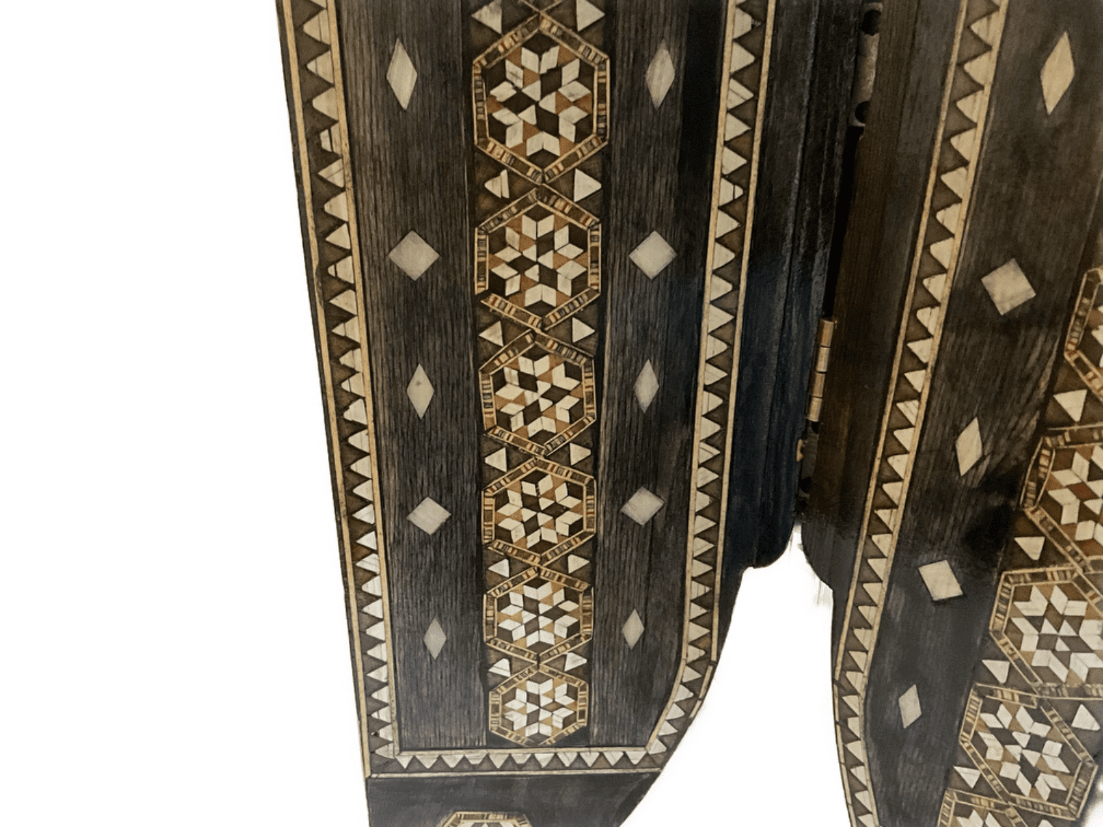 Handmade Wooden End Table Carving Wood Table Home Decor Mother of Pearl Inlay - Laila Hand Made Gifts