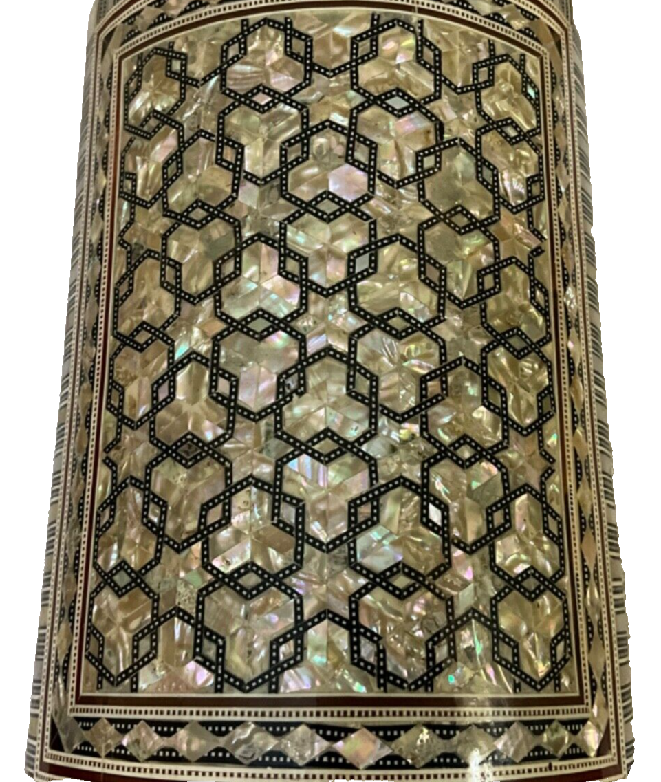 Handmade Wooden Jewelry Box Wood Trinket Storage Wood Box Mother of Pearl Inlay