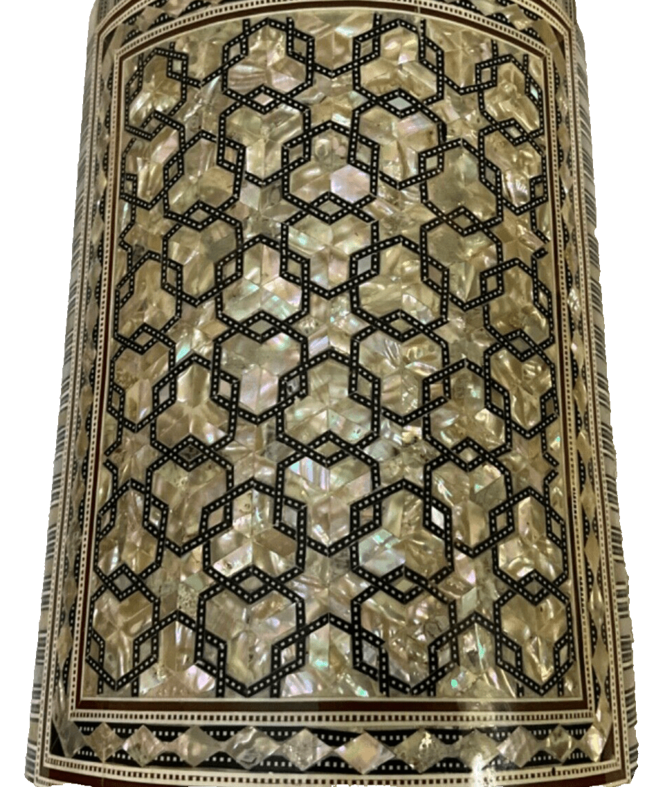 Handmade Wooden Jewelry Box Wood Trinket Storage Wood Box Mother of Pearl Inlay - Laila Hand Made Gifts