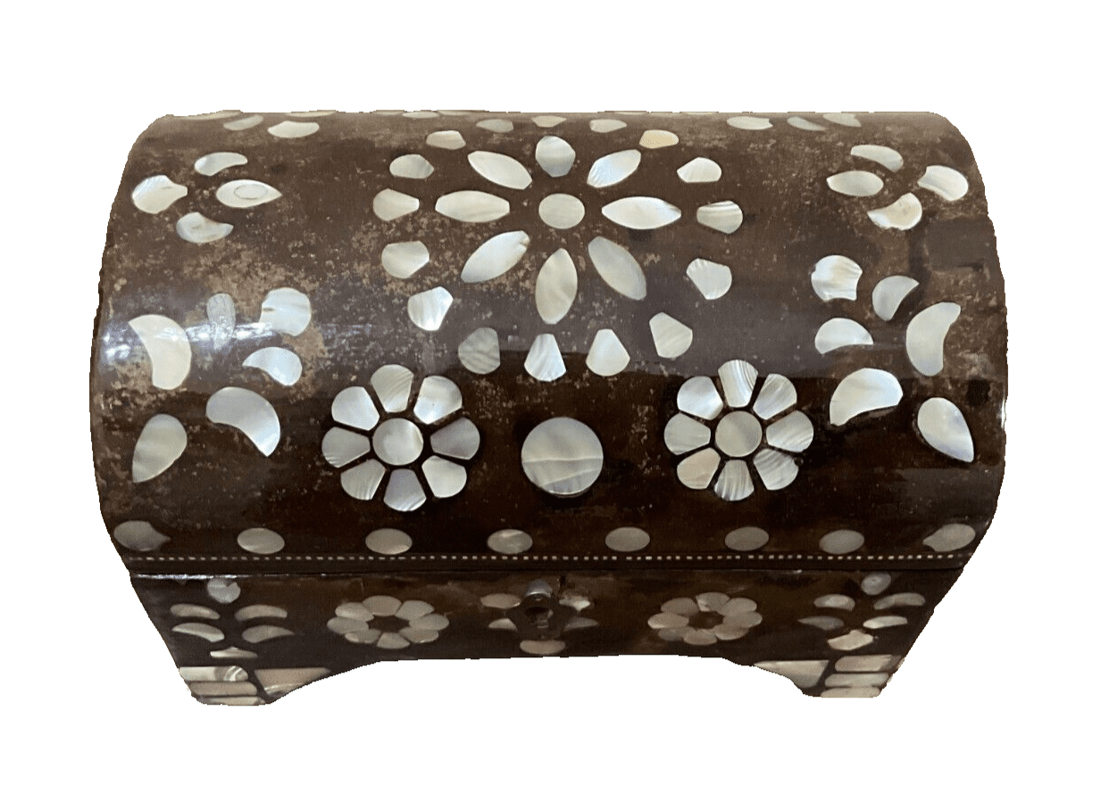 Handmade Wooden Jewelry Box Wood Trinket Storage Wood Box Mother of Pearl Inlay - Laila Hand Made Gifts