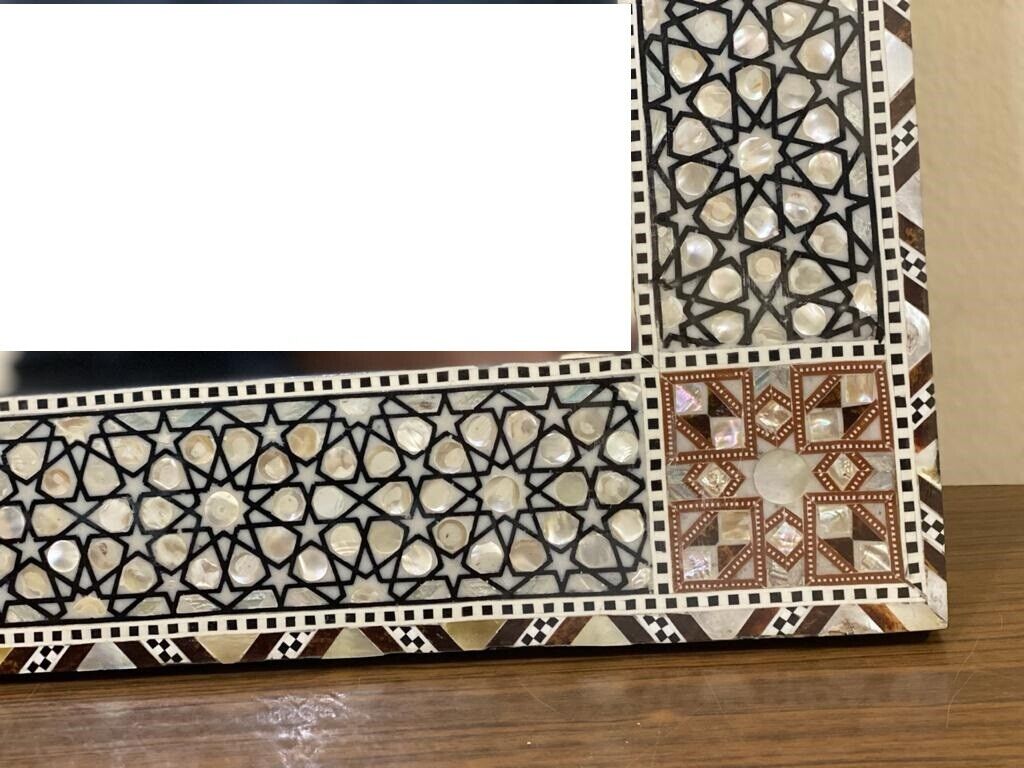 Handmade Mirror Wall Frames Decor, Art Decor Furniture, Wood Mirror Frame Inlaid