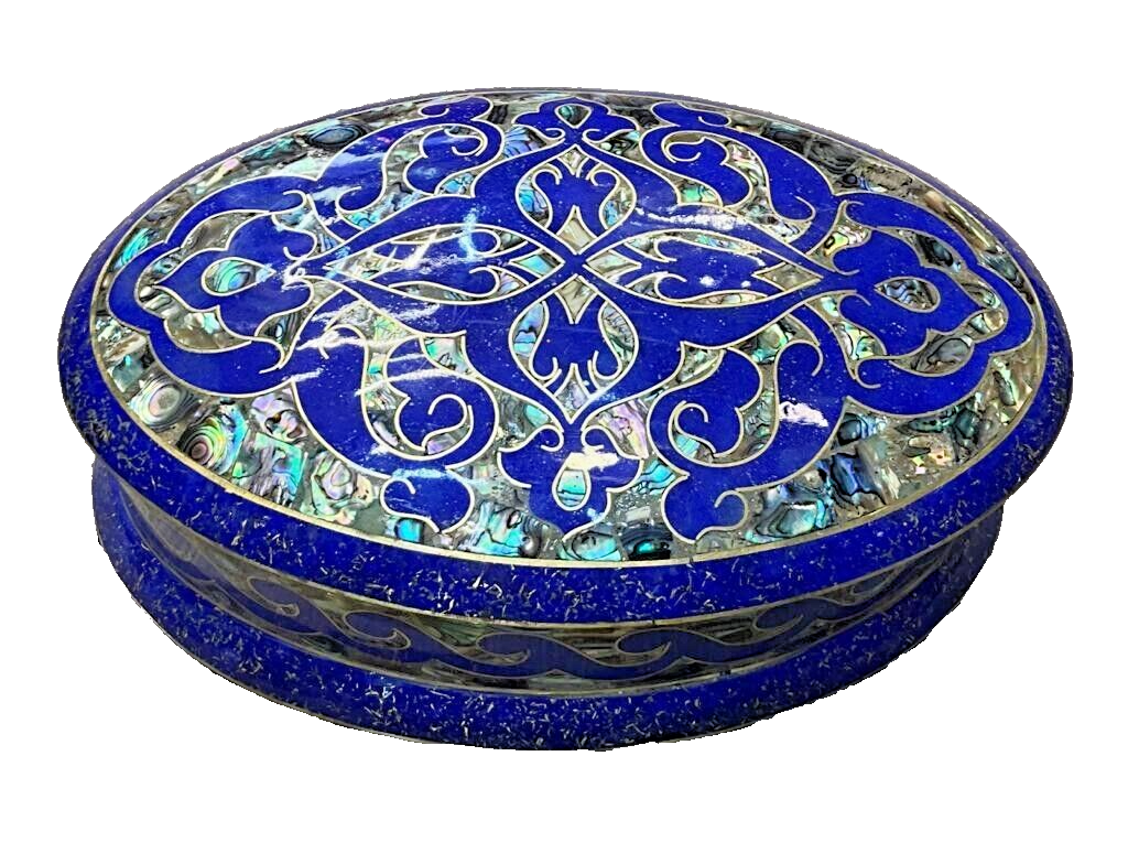 Handmade Wooden Jewelry Box Wood Trinket Storage Wood Box Mother of Pearl Inlay