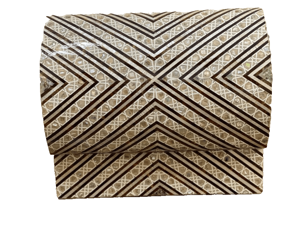 Handmade Wooden Jewelry Box Wood Trinket Storage Wood Box Mother of Pearl Inlay - Laila Hand Made Gifts