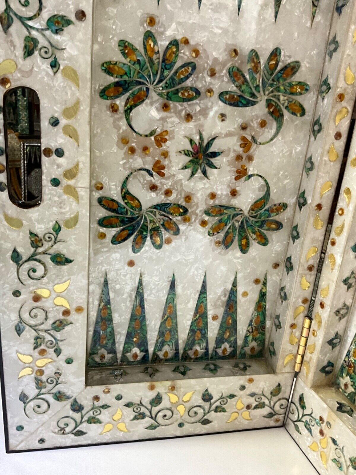 Handmade, Wood Backgammon Board, Wood Chess Board, Inlaid Shell, Make to Order - Laila Hand Made Gifts