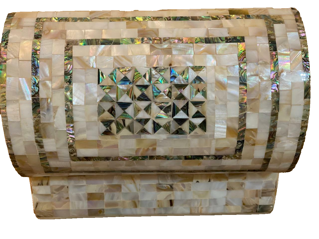 Handmade Wooden Jewelry Box Wood Trinket Storage Wood Box Mother of Pearl Inlay