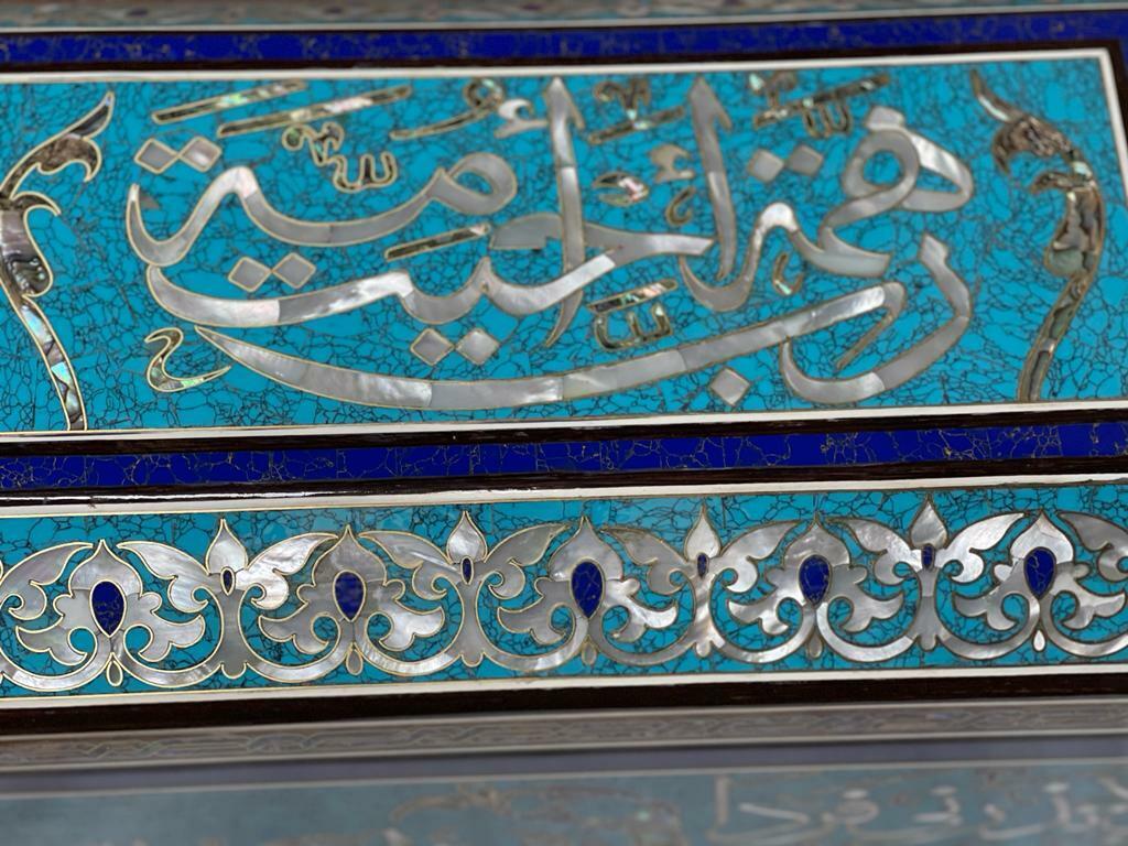 Handmade Wooden Jewelry Box Wood Trinket Storage Wood Box Mother of Pearl Inlay