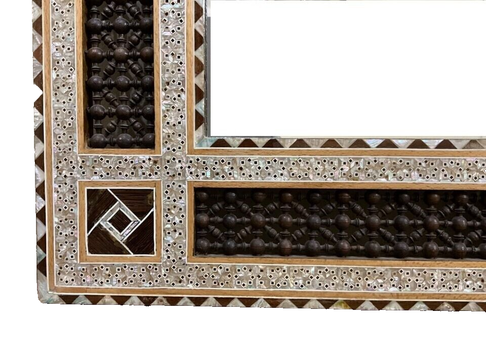 Handmade Mirror Wall Frames Decor, Art Decor Furniture, Wood Mirror Frame Inlaid