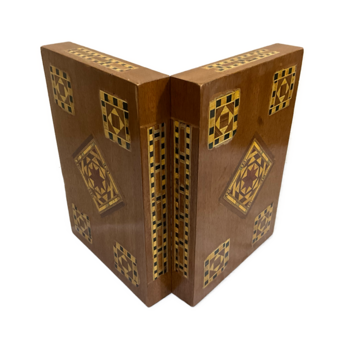 Handmade Wooden Jewelry Box Wood Trinket Storage Wood Box Marquetry Mosaic Inlay