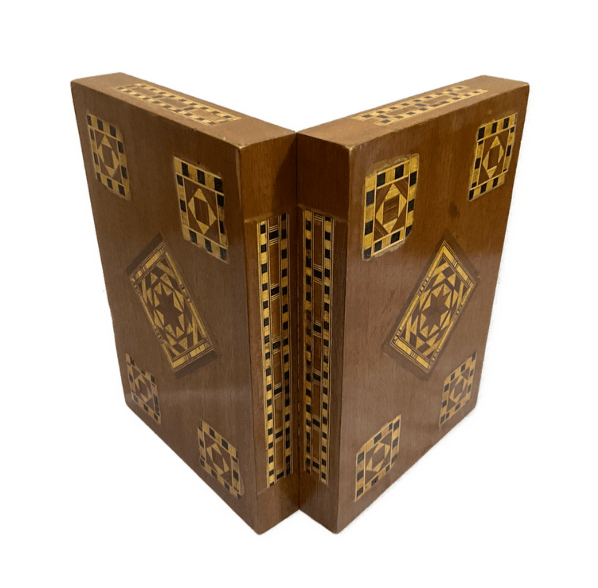 Handmade Wooden Jewelry Box Wood Trinket Storage Wood Box Marquetry Mosaic Inlay - Laila Hand Made Gifts