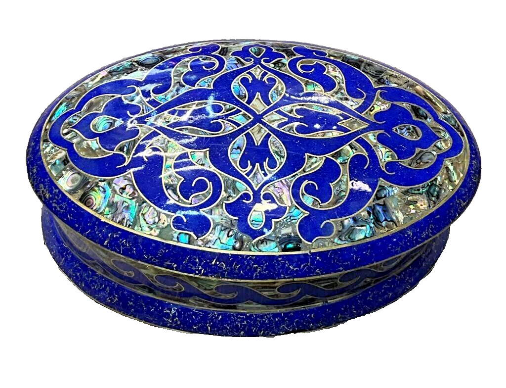 Handmade Wooden Jewelry Box Wood Trinket Storage Wood Box Mother of Pearl Inlay