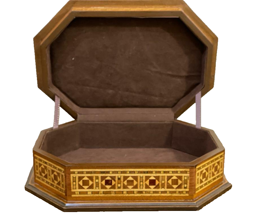 Handmade Wooden Box Wood Jewelry Box Storage Wooden Box Marquetry Mosaic Inlay
