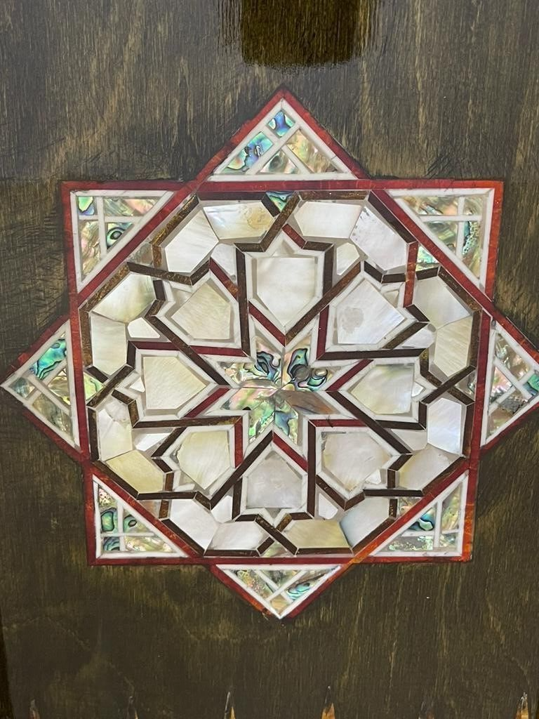 Handmade, Wooden Backgammon Board, Wood Chess Board, Mother of Pearl Inlay (21")