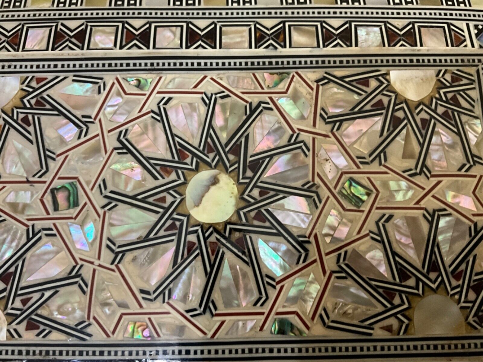 Handmade Wooden Jewelry Box Wood Trinket Storage Wood Box Mother of Pearl Inlay - Laila Hand Made Gifts