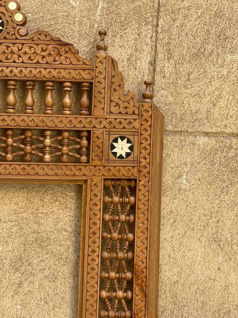 Handmade Mirror Wall Frames Decor, Art Decor Furniture, Wood Mirror Frame Inlaid