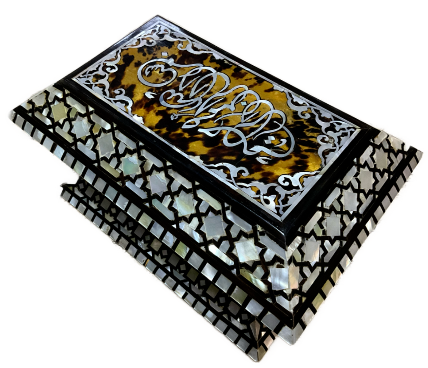 Handmade Wooden Jewelry Box Wood Trinket Storage Wood Box Mother of Pearl Inlay