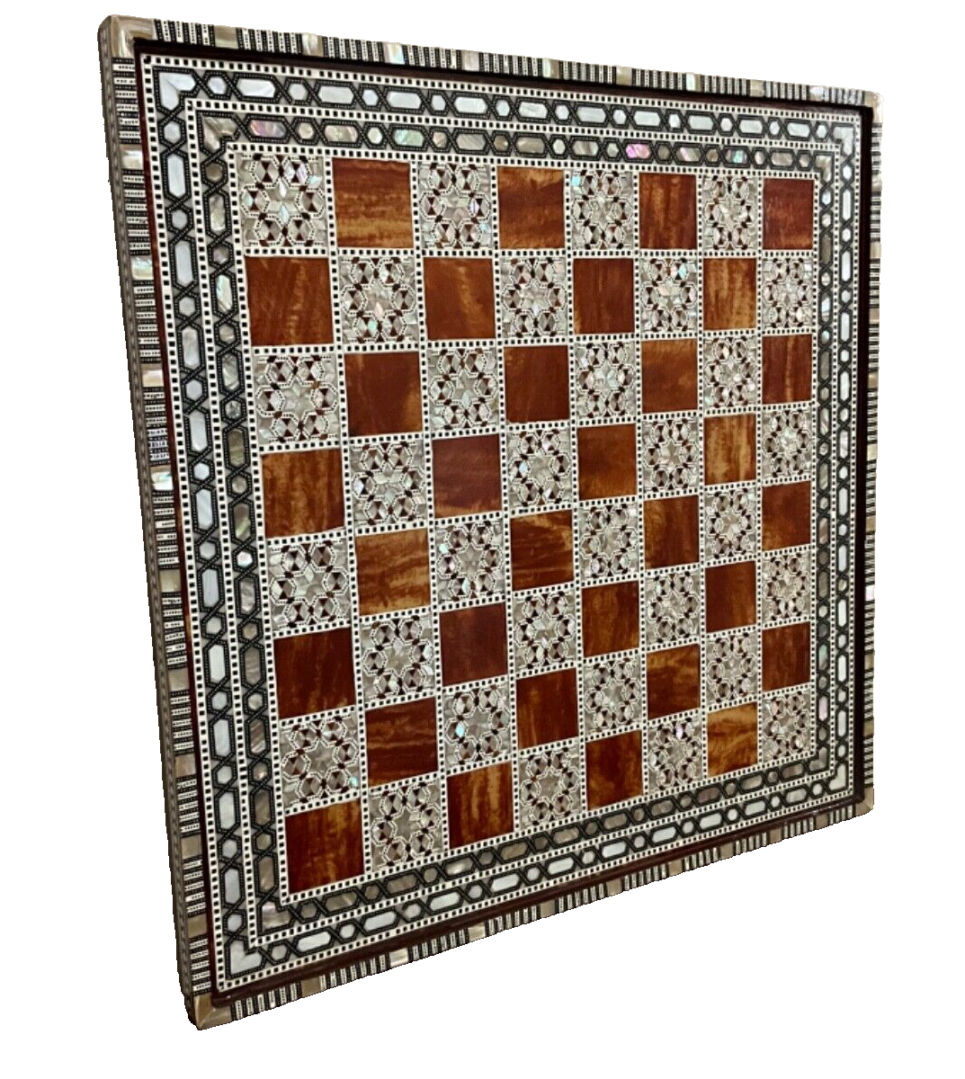Handmade, Luxury, Wooden Chess Board, Wood Chess Board, Game Board, Inlaid Shell