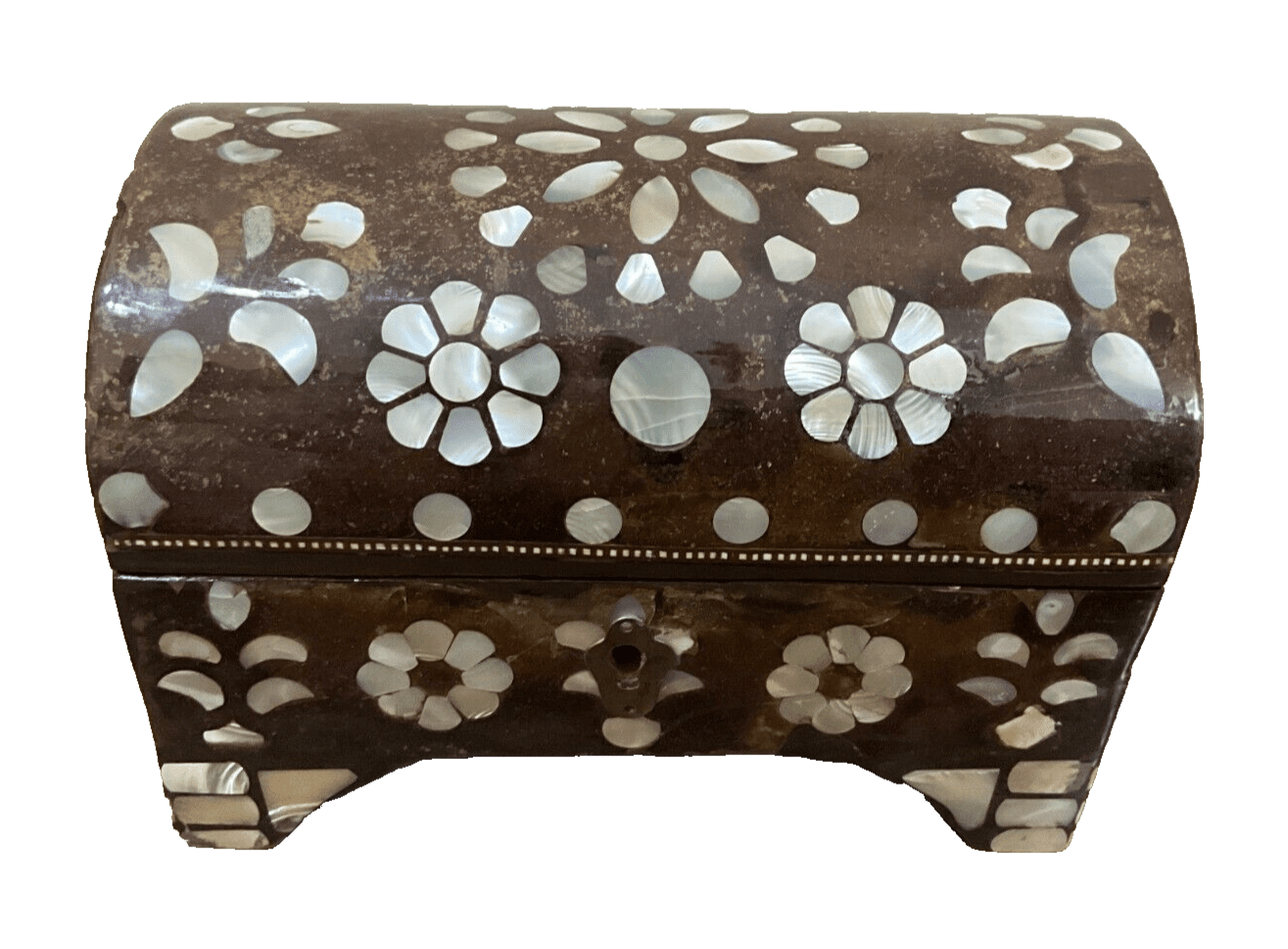 Handmade Wooden Jewelry Box Wood Trinket Storage Wood Box Mother of Pearl Inlay - Laila Hand Made Gifts