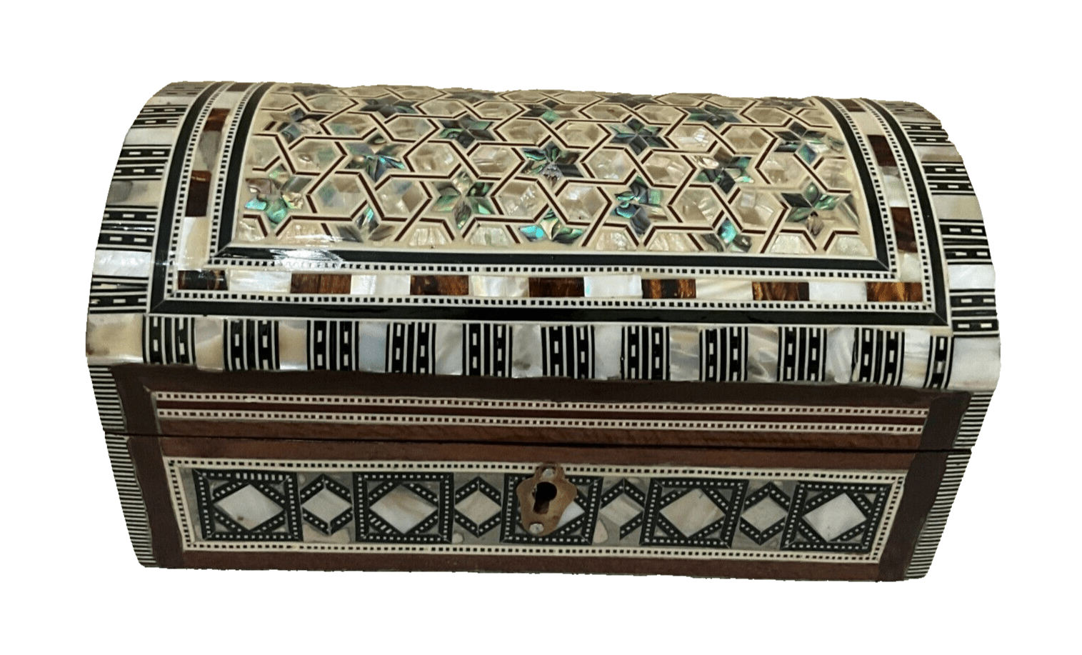 Handmade Wooden Jewelry Box Wood Trinket Storage Wood Box Mother of Pearl Inlay - Laila Hand Made Gifts