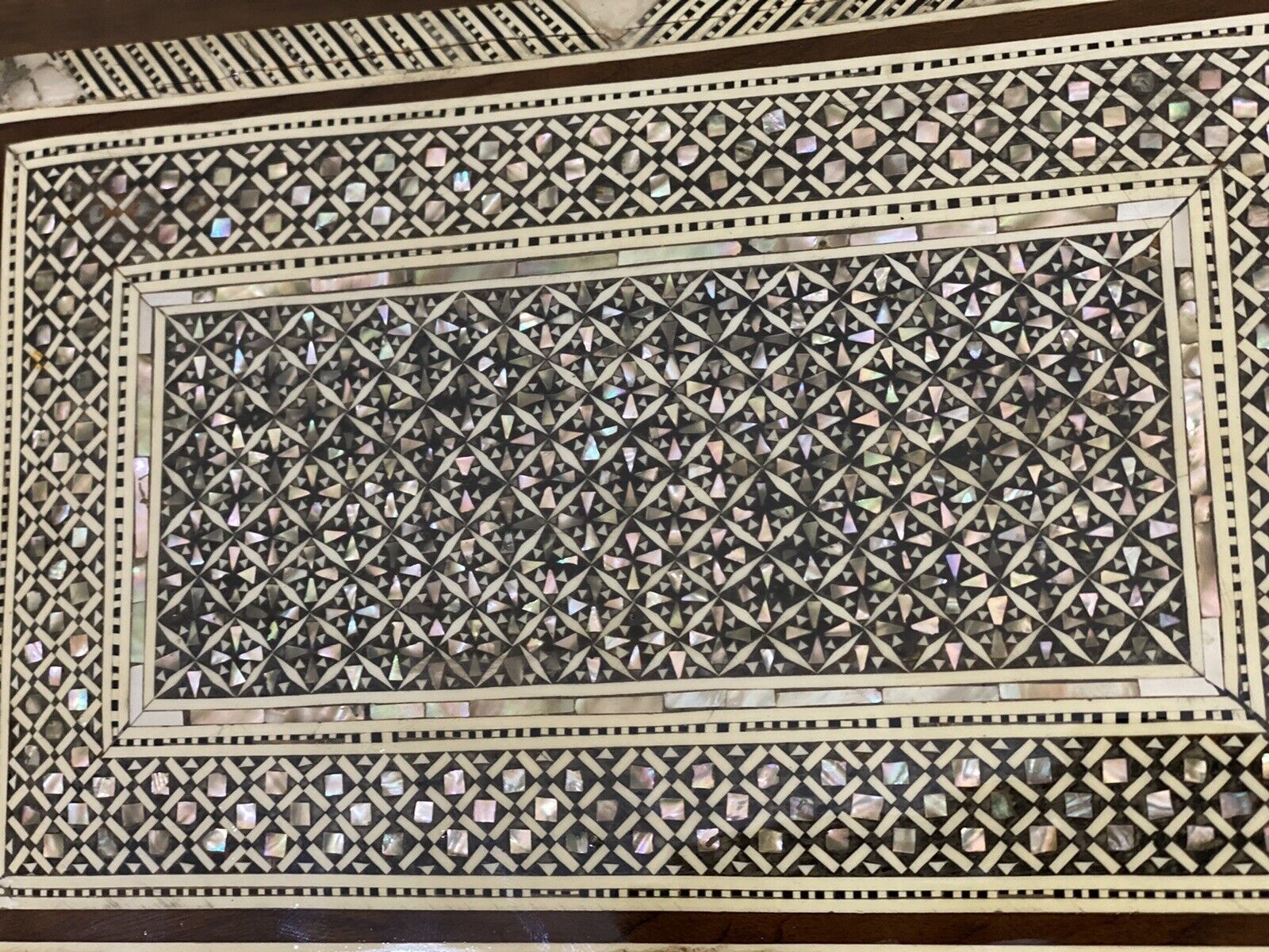 Handmade Wooden Jewelry Box Wood Trinket Storage Wood Box Mother of Pearl Inlay - Laila Hand Made Gifts