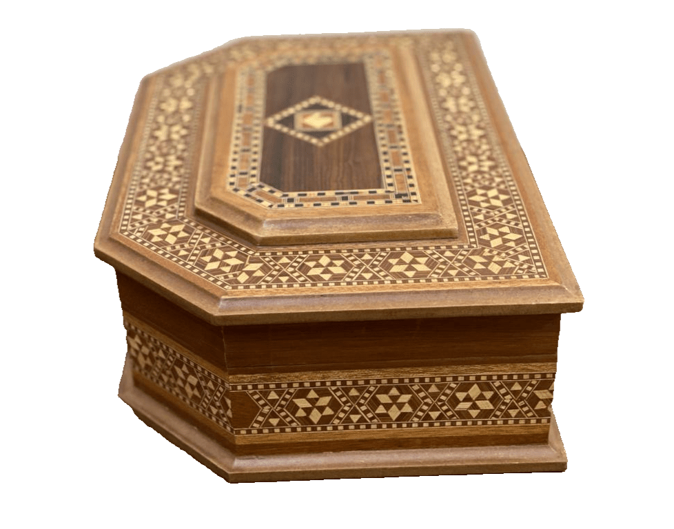 Handmade Wooden Box Wood Jewelry Box Storage Wooden Box Marquetry Mosaic Inlay - Laila Hand Made Gifts