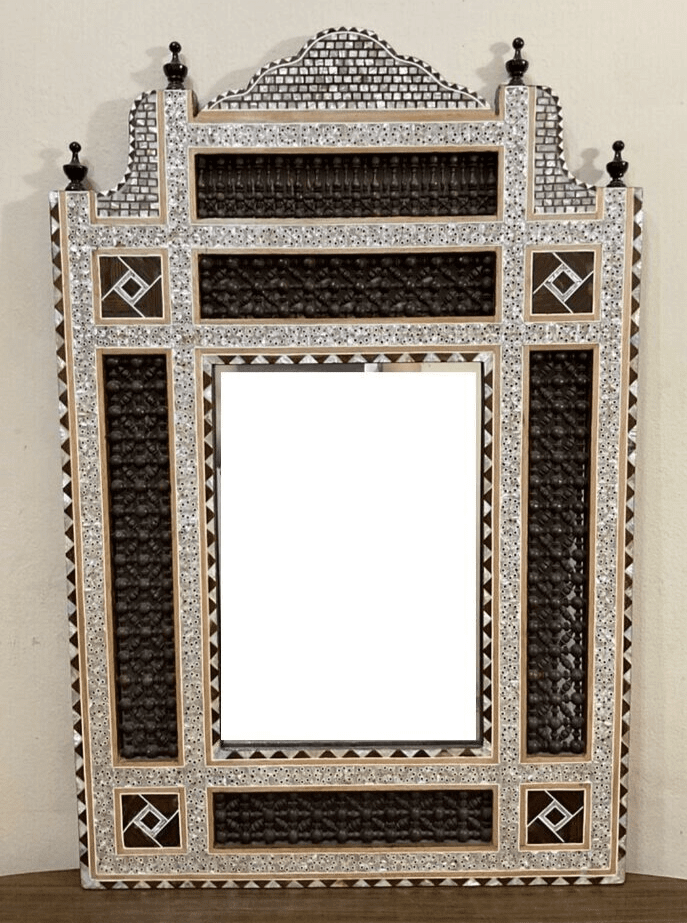 Handmade Mirror Wall Frames Decor, Art Decor Furniture, Wood Mirror Frame Inlaid - Laila Hand Made Gifts