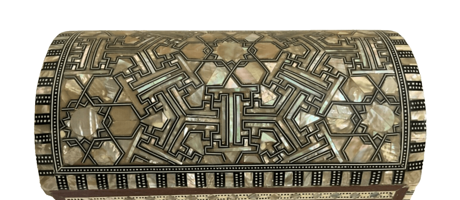 Handmade Wooden Jewelry Box Wood Trinket Storage Wood Box Mother of Pearl Inlay - Laila Hand Made Gifts