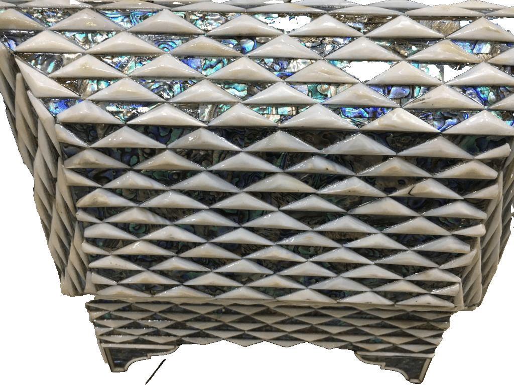 Handmade Wooden Jewelry Box Wood Trinket Storage Wood Box Mother of Pearl Inlay - Laila Hand Made Gifts