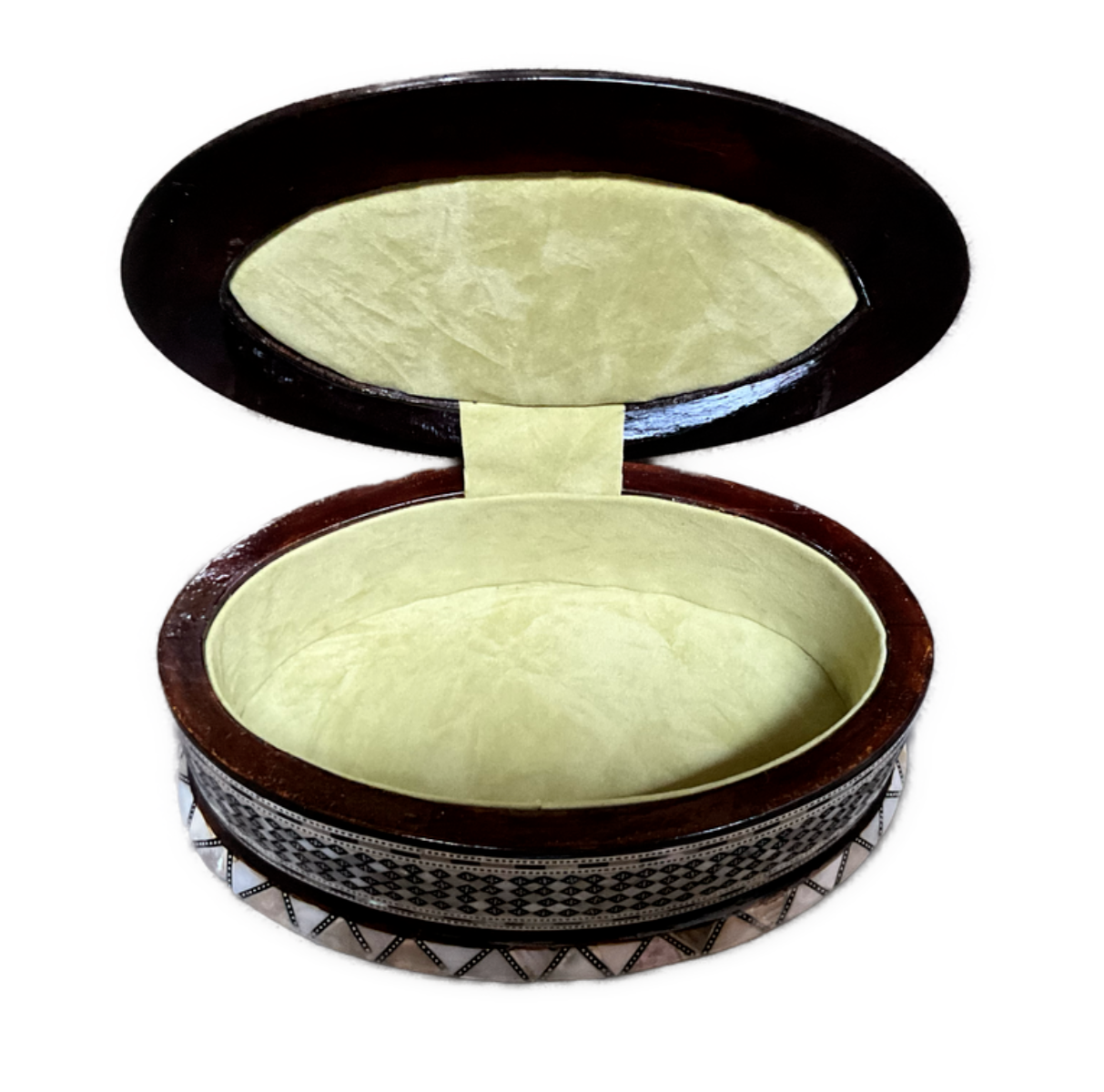 Handmade Wooden Jewelry Box Wood Trinket Storage Wood Box Mother of Pearl Inlay