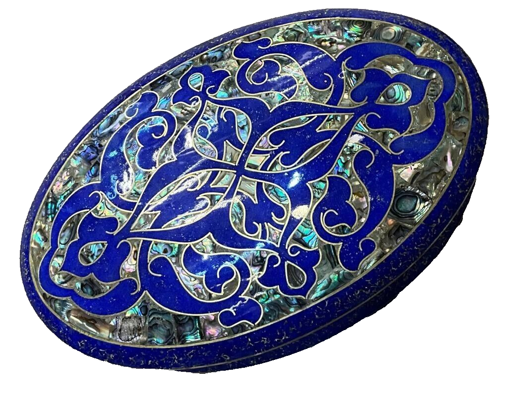 Handmade Wooden Jewelry Box Wood Trinket Storage Wood Box Mother of Pearl Inlay