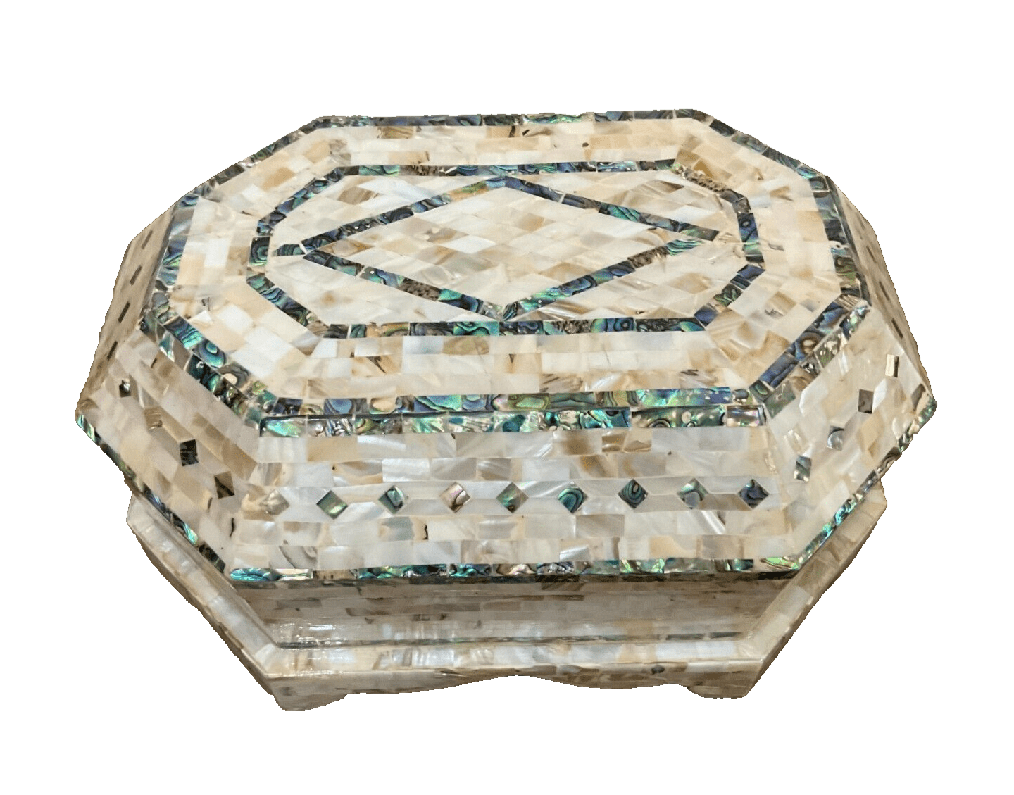 Handmade Wooden Jewelry Box Wood Trinket Storage Wood Box Mother of Pearl Inlay - Laila Hand Made Gifts