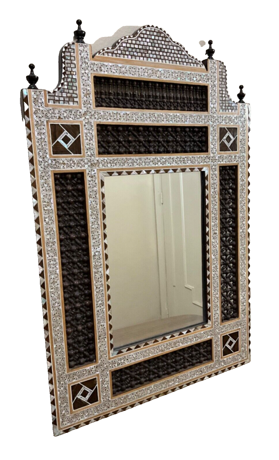 Handmade Mirror Wall Frames Decor, Art Decor Furniture, Wood Mirror Frame Inlaid