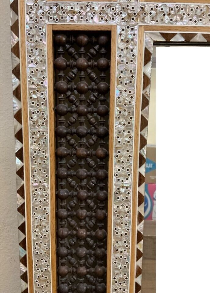 Handmade Mirror Wall Frames Decor, Art Decor Furniture, Wood Mirror Frame Inlaid