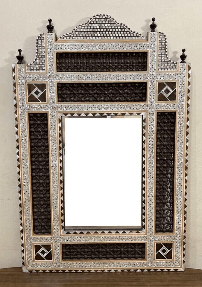 Handmade Mirror Wall Frames Decor, Art Decor Furniture, Wood Mirror Frame Inlaid - Laila Hand Made Gifts