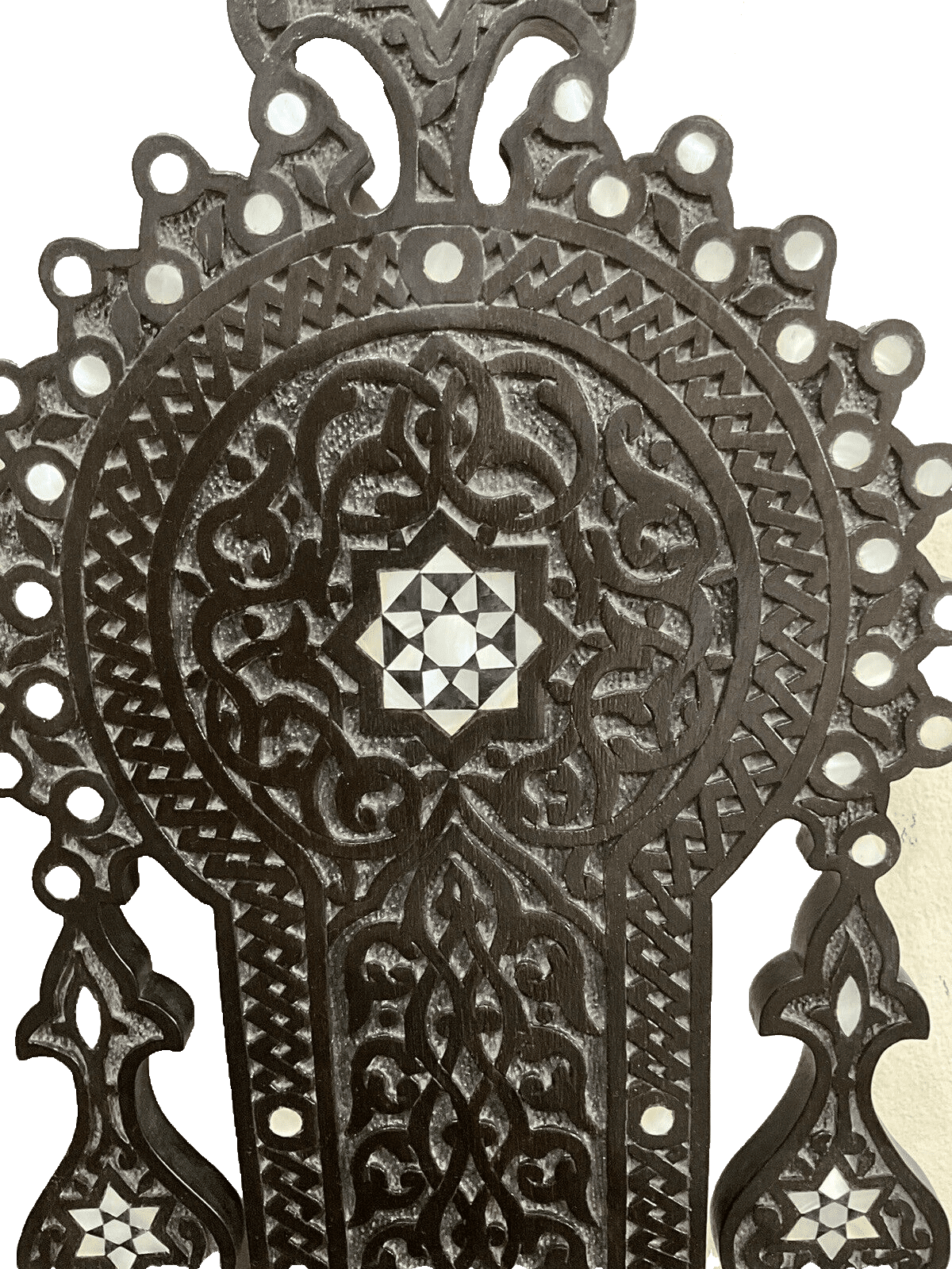 Handmade, Antique Egyptian, Wood Wall Shelf, Handwork Carving wood, Inlaid Shell - Laila Hand Made Gifts