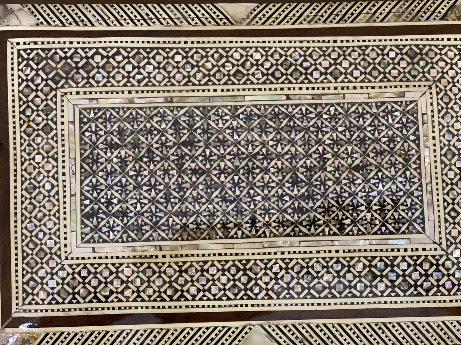 Handmade Wooden Jewelry Box Wood Trinket Storage Wood Box Mother of Pearl Inlay - Laila Hand Made Gifts