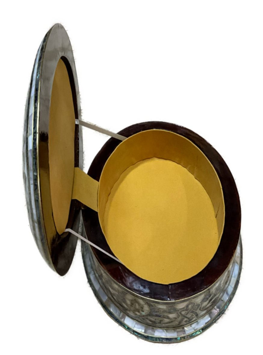 Handmade Wooden Jewelry Box Wood Trinket Storage Wood Box Mother of Pearl Inlay