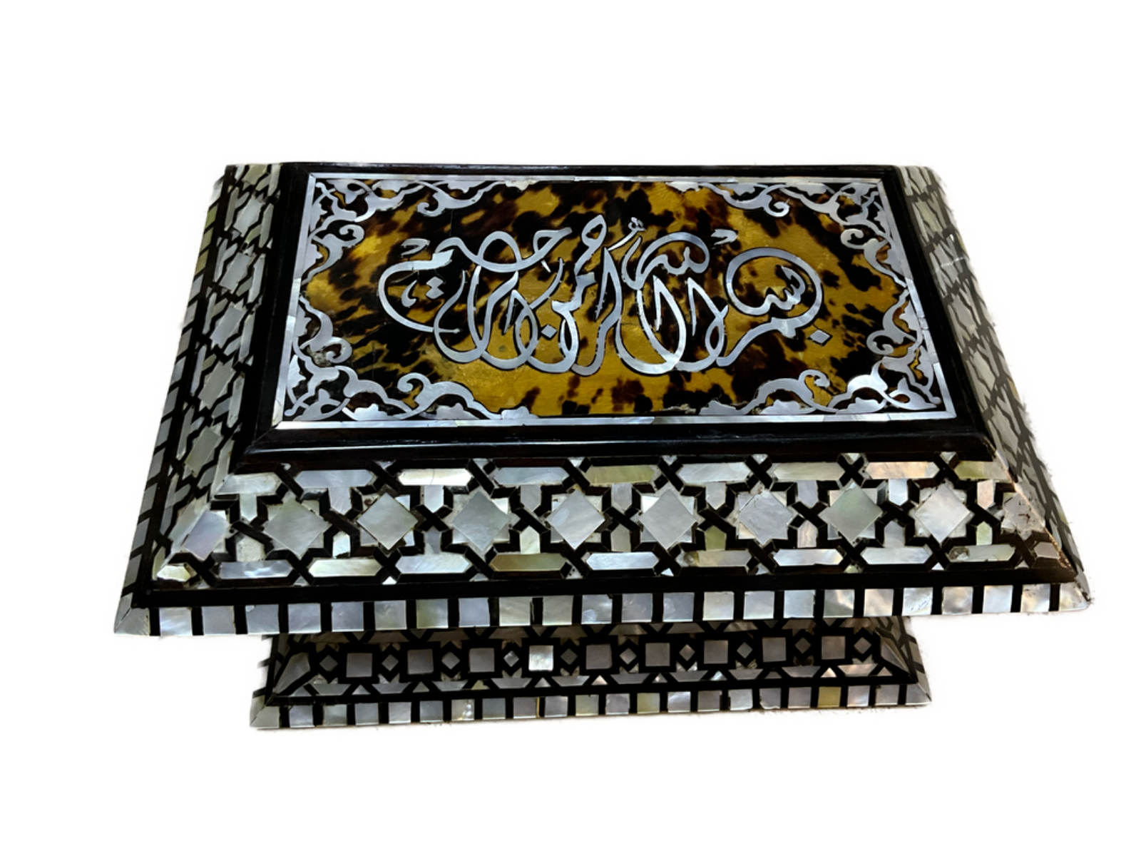 Handmade Wooden Jewelry Box Wood Trinket Storage Wood Box Mother of Pearl Inlay