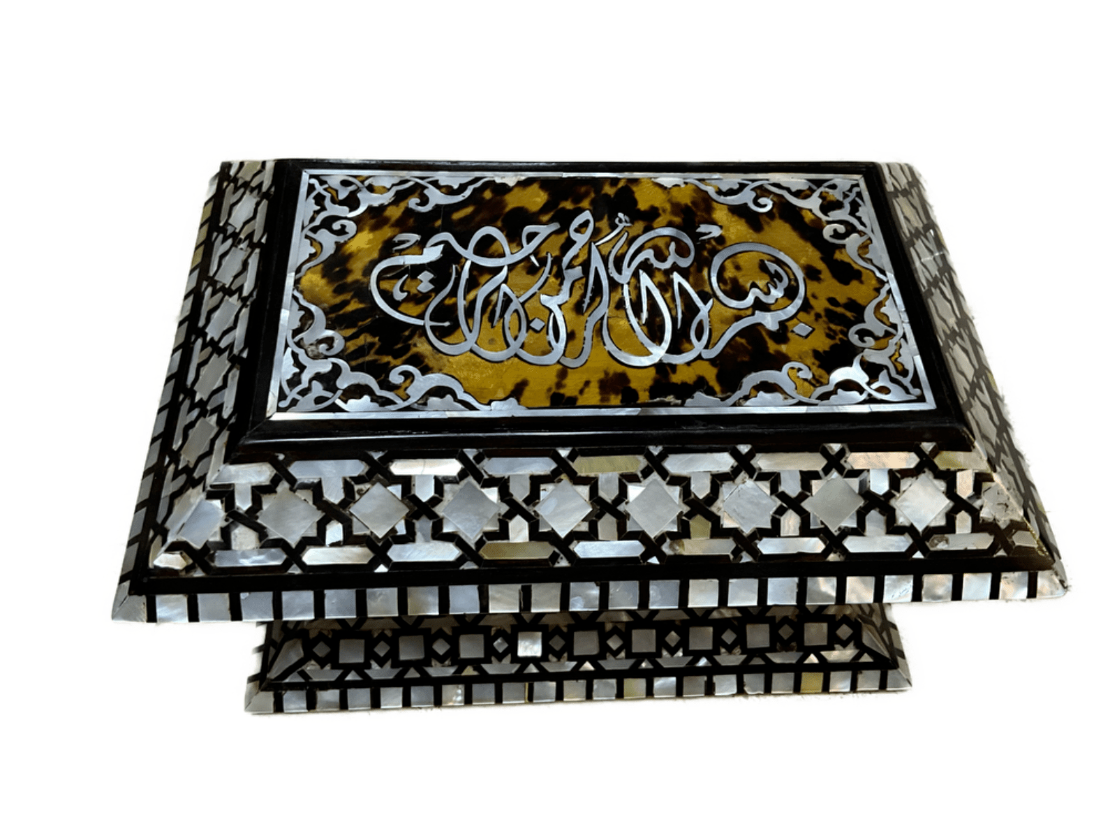 Handmade Wooden Jewelry Box Wood Trinket Storage Wood Box Mother of Pearl Inlay - Laila Hand Made Gifts