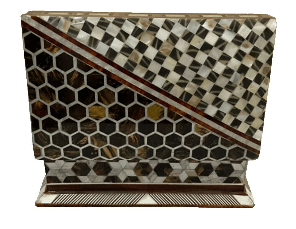 Handmade Wooden Jewelry Box Wood Trinket Storage Wood Box Mother of Pearl Inlay - Laila Hand Made Gifts