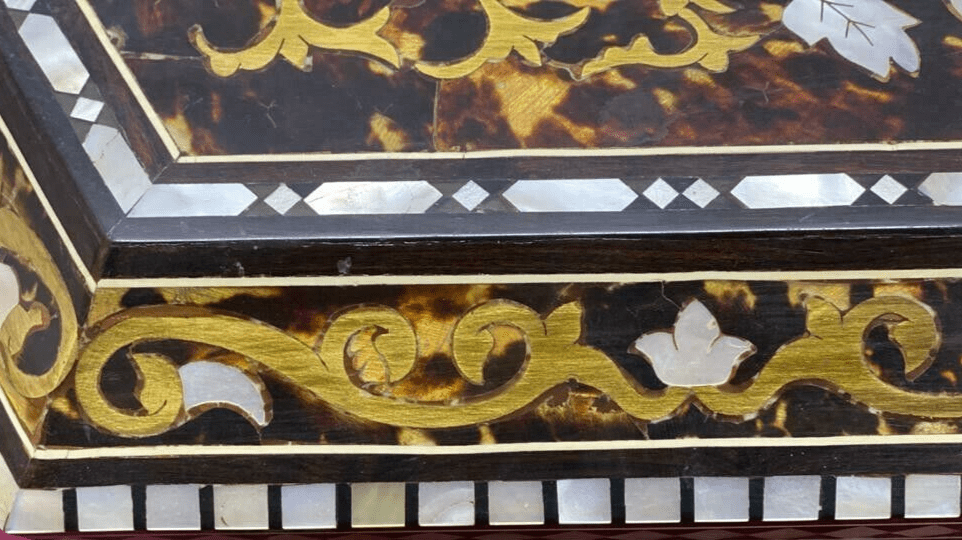 Handmade Wooden Jewelry Box Wood Trinket Storage Wood Box Mother of Pearl Inlay - Laila Hand Made Gifts