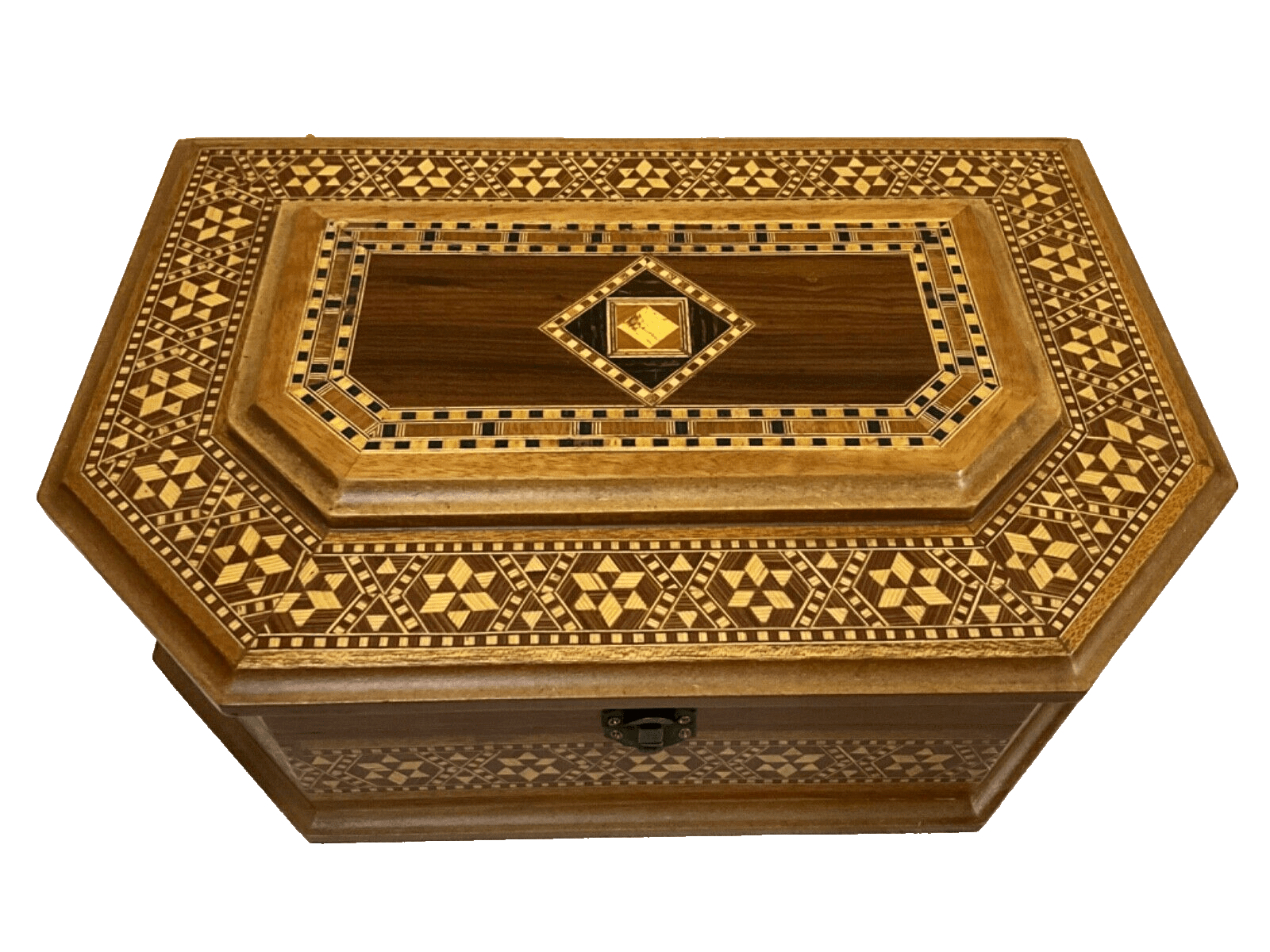 Handmade Wooden Box Wood Jewelry Box Storage Wooden Box Marquetry Mosaic Inlay - Laila Hand Made Gifts