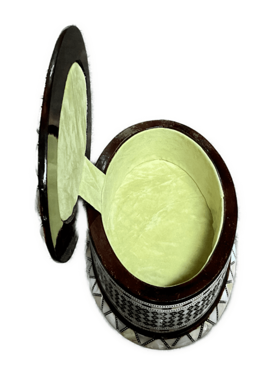 Handmade Wooden Jewelry Box Wood Trinket Storage Wood Box Mother of Pearl Inlay - Laila Hand Made Gifts