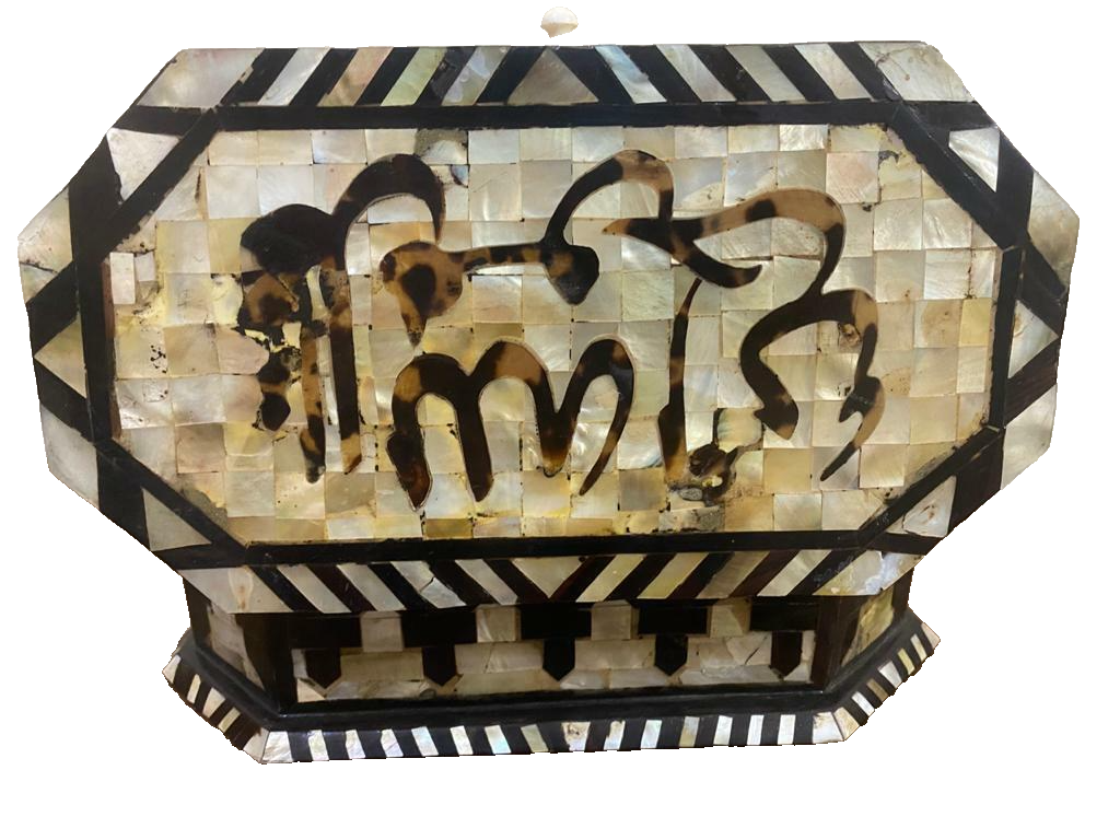 Handmade Wooden Jewelry Box Wood Trinket Storage Wood Box Mother of Pearl Inlay