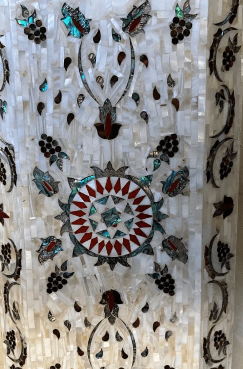 Handmade Wooden Jewelry Box Wood Trinket Storage Wood Box Mother of Pearl Inlay - Laila Hand Made Gifts