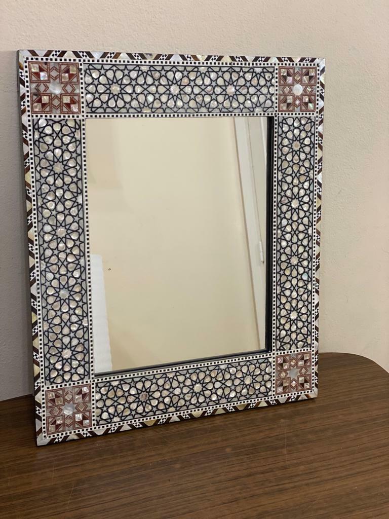 Handmade Mirror Wall Frames Decor, Art Decor Furniture, Wood Mirror Frame Inlaid