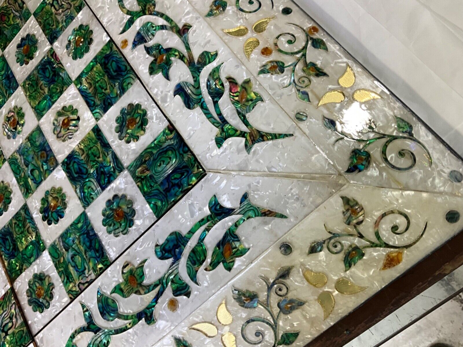 Handmade, Wood Backgammon Board, Wood Chess Board, Inlaid Shell, Make to Order