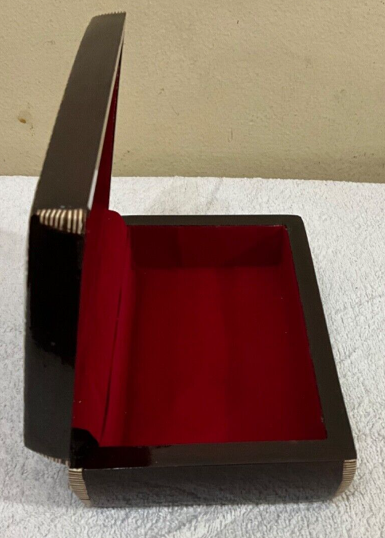 Handmade Wooden Jewelry Box Wood Trinket Storage Wood Box Mother of Pearl Inlay